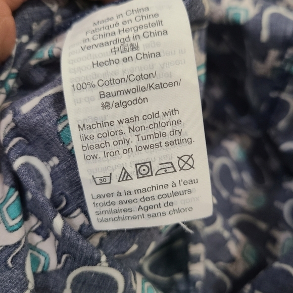 J. Crew Boho Elephant Print Button Up Shirt - Picture 3 of 3